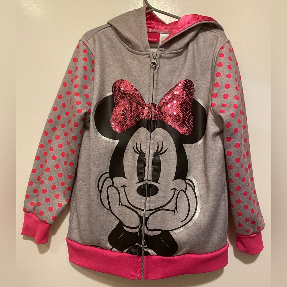 Minnie Mouse Zip-Up Hoodie Size 6